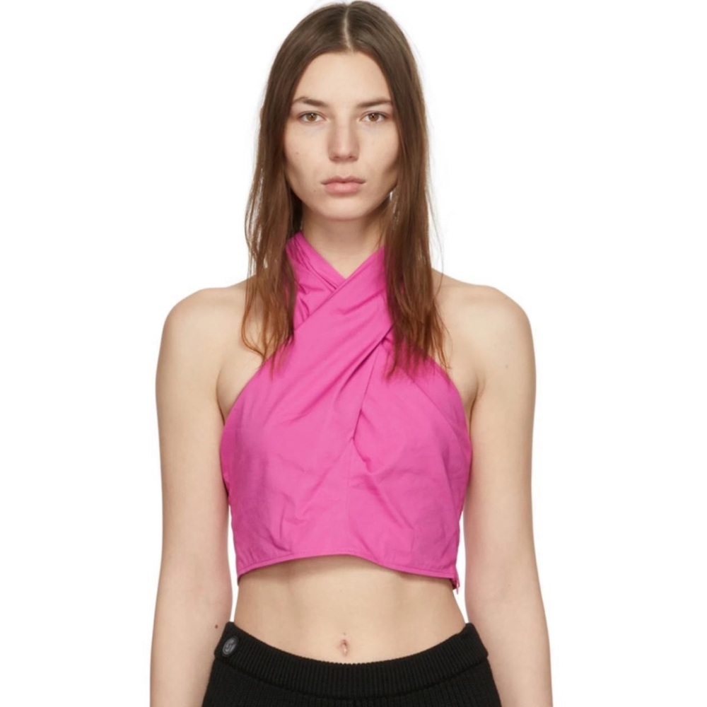 Staud Pink Kai Crop Top